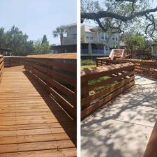 Deck And Pedestrian Bridge Staining In Tarpon Springs, FL