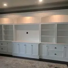 Entertainment Center Cabinet Painting Tampa 1