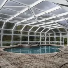 Pool Cage Painting in Tarpon Springs, FL 1