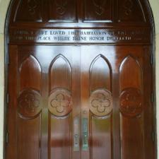 Refinishing Doors On Orange St. In Clearwater, FL